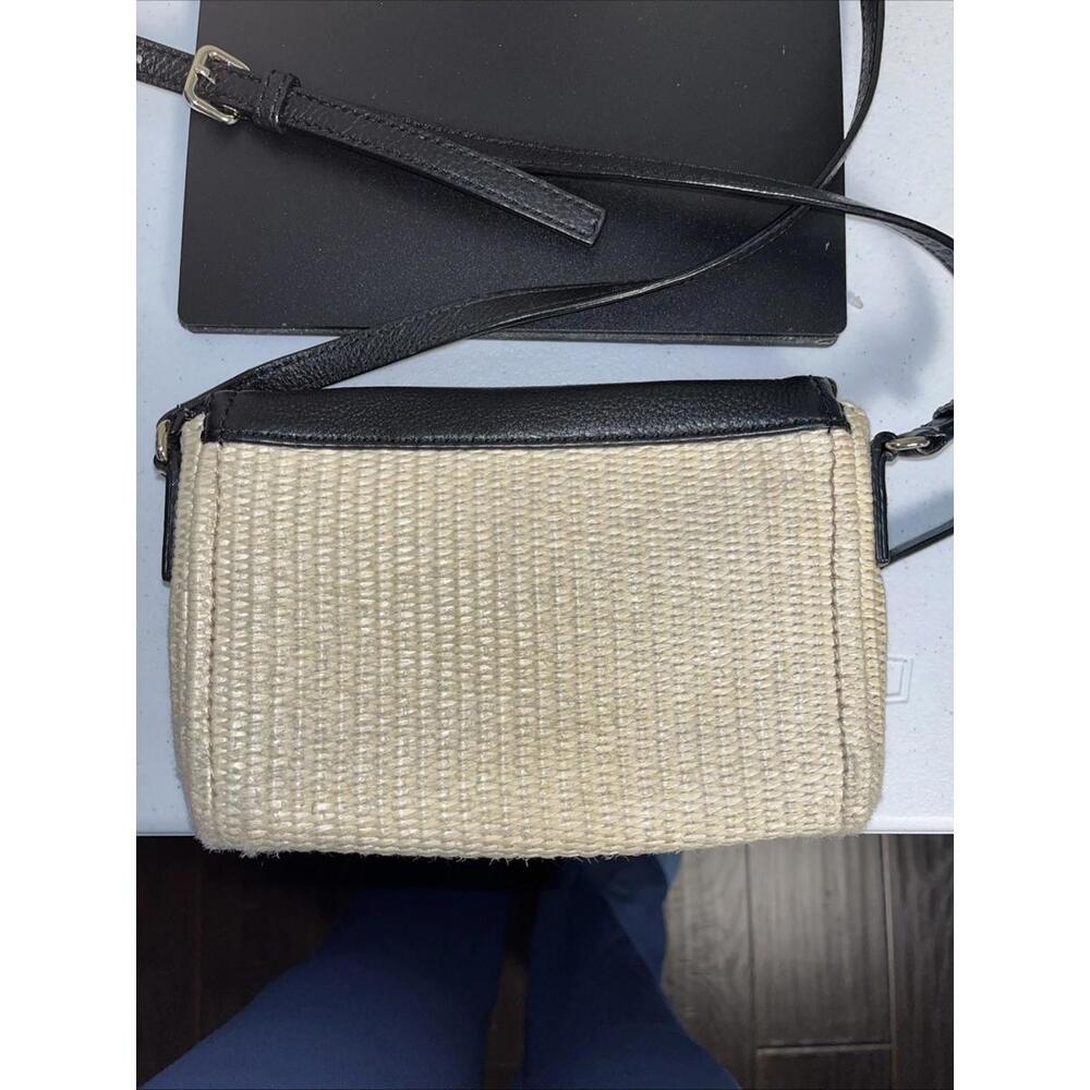 Kate Spade Crossbody Black With Silver Tone Hardware EUC - Picture 5 of 12